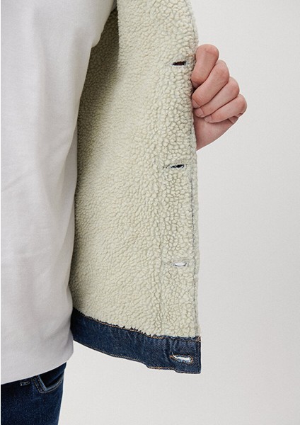 Erkek Frank Rinse Sherpa Jean Ceket 0115285837 fırsatları