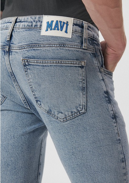 Erkek James Açık Mavi Gölgeli Kolej Jean Pantolon 0042485198