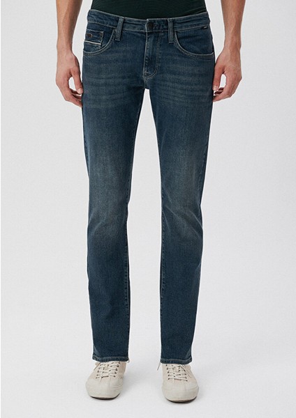 Erkek Marcus Puslu Mavi Black Jean Pantolon 0035134468