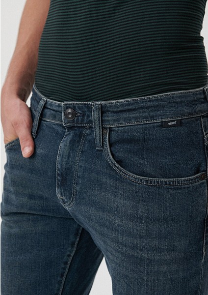 Erkek Marcus Puslu Mavi Black Jean Pantolon 0035134468
