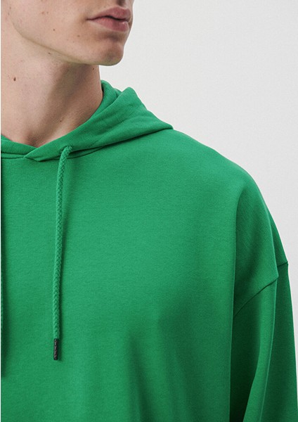Erkek Kapüşonlu Yeşil Basic Sweatshirt 0610062-71704 indirimleri
