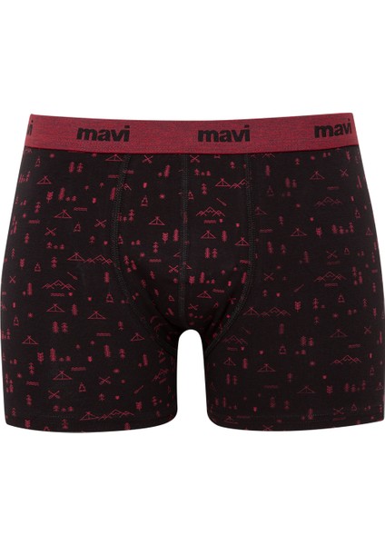 Erkek Baskılı Siyah Boxer 092631-900