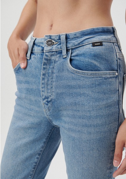 Kadın VIOLA Mavi Premium Jean Pantolon 101048-84417