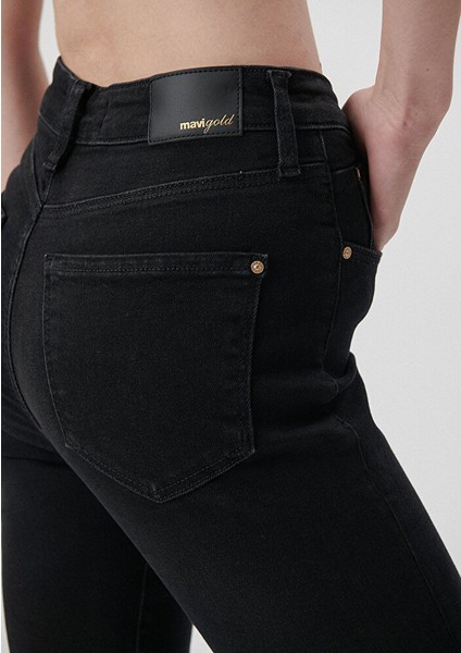 Kadın Serenay Gri Gold Premium Jean Pantolon 100980-82211