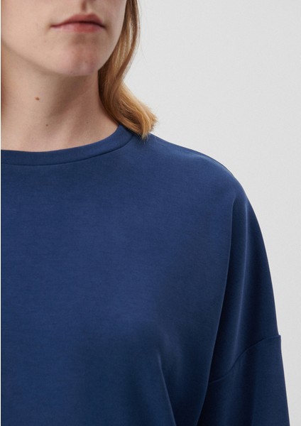 Kadın Lux Touch Lacivert Modal Sweatshirt 168837-70491