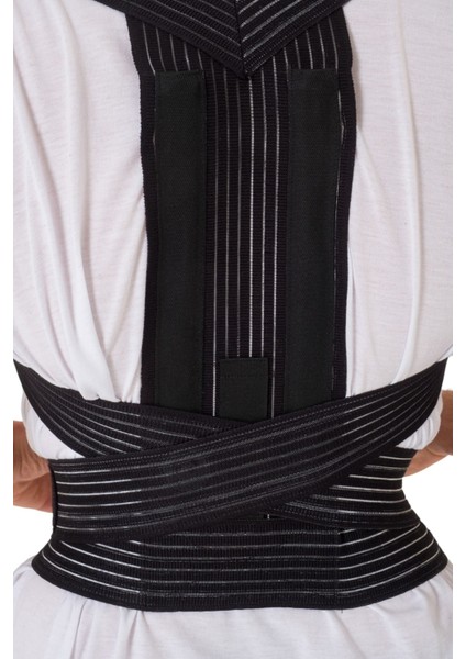 Dik Durma Korsesi Siyah Renk Engelleyici Sırt Korsesi