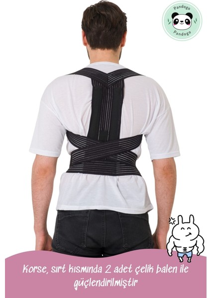 Dik Durma Korsesi Siyah Renk Engelleyici Sırt Korsesi fiyatları