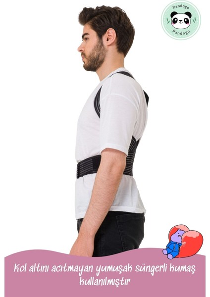 Dik Durma Korsesi Siyah Renk Engelleyici Sırt Korsesi modelleri