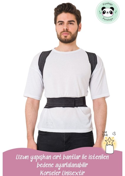 Dik Durma Korsesi Siyah Renk Engelleyici Sırt Korsesi indirimleri