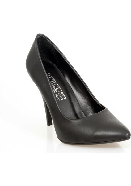 Siyah Ince Topuk Stiletto (9cm)