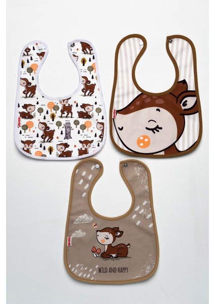 Karaca Temalı Kare 3 Parça Microfiber Mama Önlüğü Kendi Kutusunda (Su Geçirmez) Çıtçıtlı fiyatları