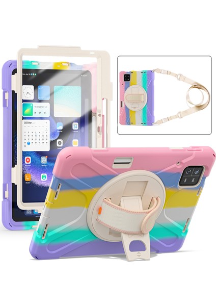 Xiaomi Pad 6 / Pad 6 Pro Tablet Kılıf Pc+Silikon Kickstand Serminal Koruyucu Kapak Kayış (Yurt Dışından)