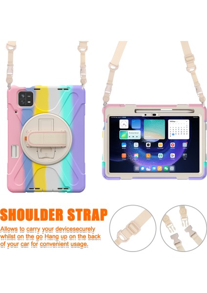 Xiaomi Pad 6 / Pad 6 Pro Tablet Kılıf Pc+Silikon Kickstand Serminal Koruyucu Kapak Kayış (Yurt Dışından) indirimleri