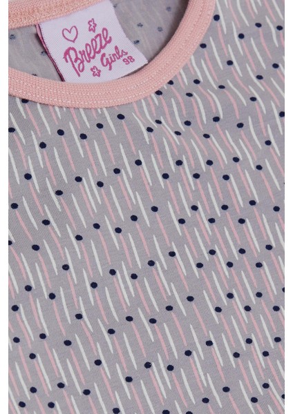 Kız Bebek Pijama Takımı Desenli 9 Ay-3 Yaş, Açık Lila