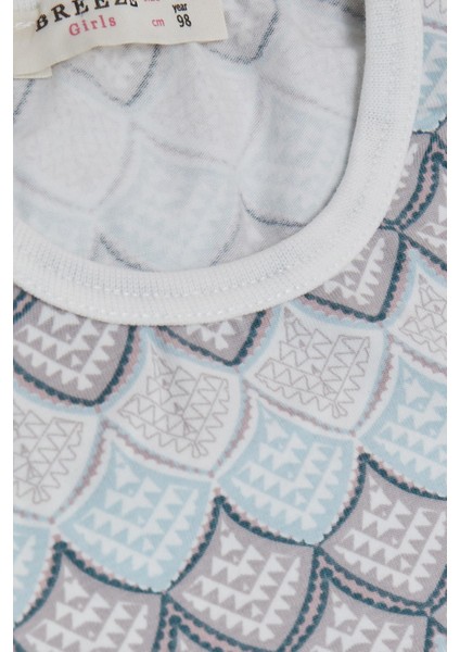 Kız Bebek Kısa Kollu Pijama Takımı Desenli 9 Ay-3 Yaş, Karışık Renk
