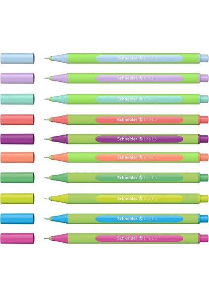 Line Up 0.4mm Pastel Tükenmez Kalem Metal Tüp 10'lu Set SCT951