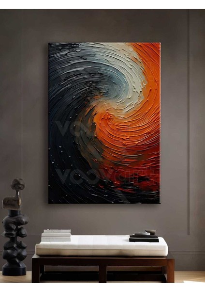 Abstract Art Dekoratif Kanvas Tablo - VOOV2540