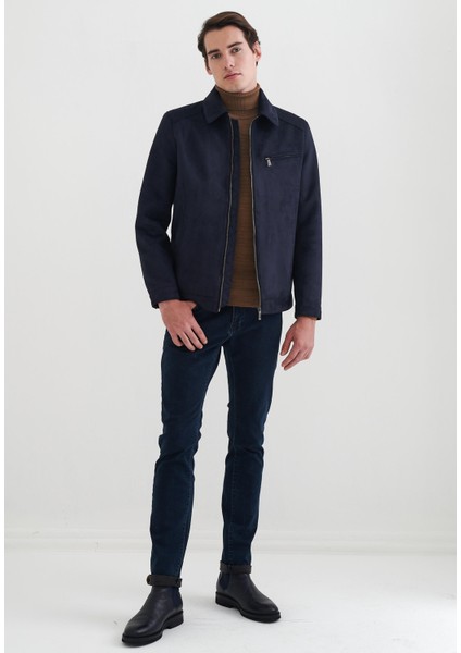 Erkek Suni Deri Mont