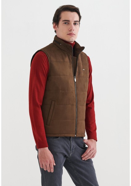 Erkek Suni Deri Yelek modelleri