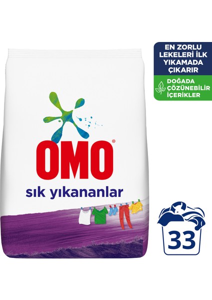 Toz Çamaşır Deterjanı Sık Yıkananlar Leke Çıkarıcı 5 Kg