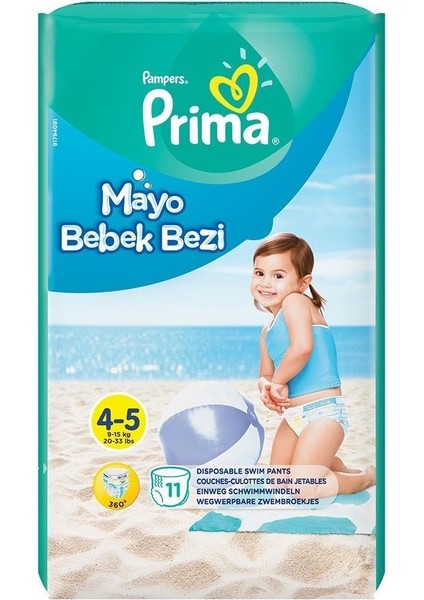 Mayo Bebek Bezi 4-5 Beden 11 Adet