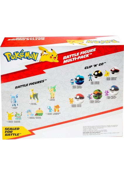 Pokemon Battle 8lı Fıgur Setı, Orijinal Lisanslı modelleri