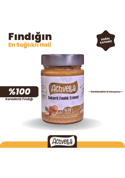 Şekerli Fındık Ezmesi 320GR %70 Fındıklı + Kabuklu Fındık 500GR modelleri