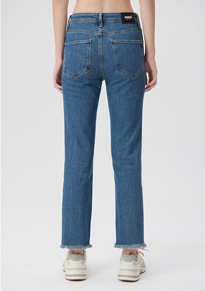 Kadın Viola Mavi Gold Vintage Jean Pantolon 101048-84207 fırsatları