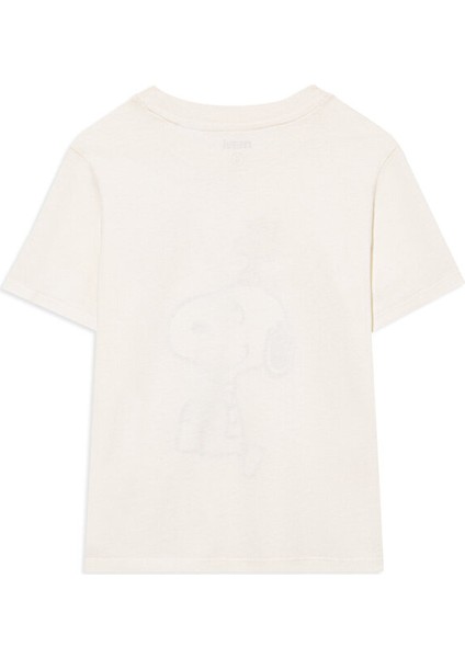 Çocuk Snoopy Baskılı Beyaz Tişört 7610124-80194 modelleri