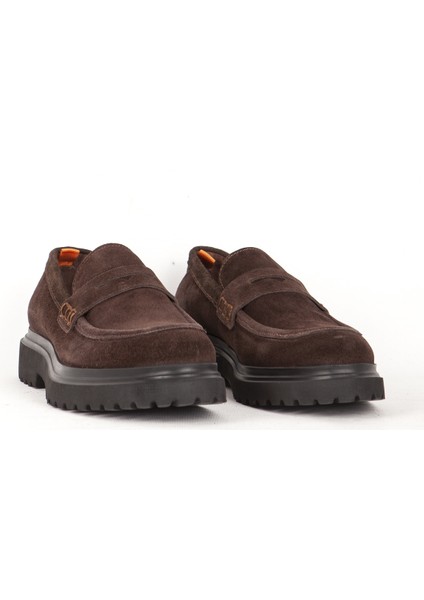 18542 Erkek Süet Deri Erkek Loafer