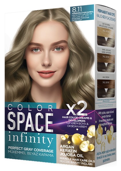 Color Space Set Boya 8.11 Yoğun Küllü Açık Kumral
