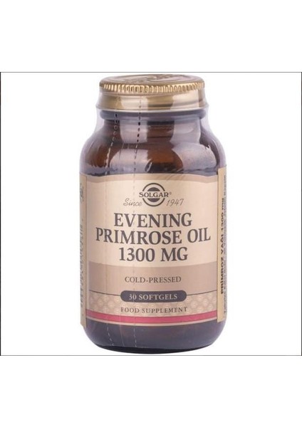 Evening Primrose Oil 1300mg 30 Kapsül
