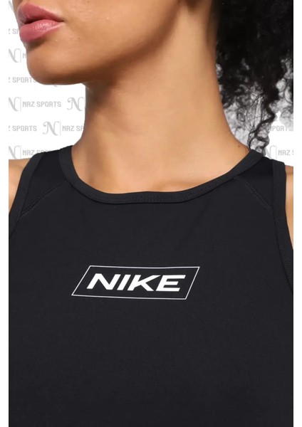 Pro Dri-Fit Graphic Crop Sıkı Kesim Siyah Kadın Spor Atleti modelleri