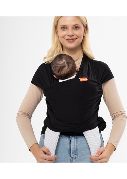 Wrap Sling - Pamuklu Esnek Bebek Taşıma Şalı - Yenidoğan Bebeklerin Ihtiyacı Olan Ten Teması ve M Pozisyonu