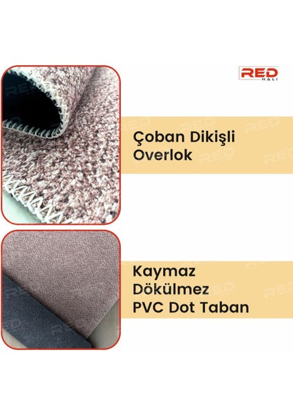 Dijital Baskı Yıkanabilir Kaymaz Taban Bordürlü Gri Salon Halısı Mutfak Halısı Yolluk