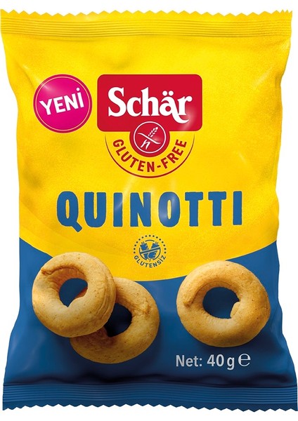 Quinotti Glutensiz Kinoalı Halka Kraker (12 Adet)