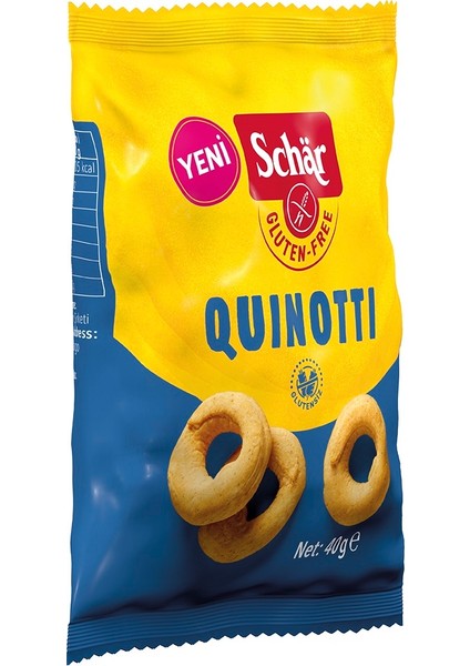 Quinotti Glutensiz Kinoalı Halka Kraker (12 Adet)