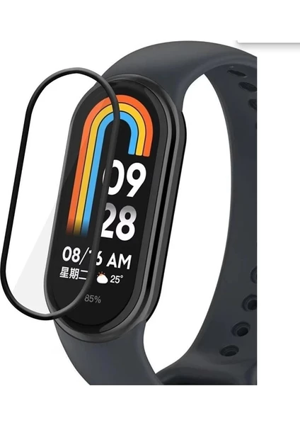 Xiaomi Mi Band 8 Mi Band 9 5D Tam Kaplayan Kırılmaz Nano Ekran Koruyucu