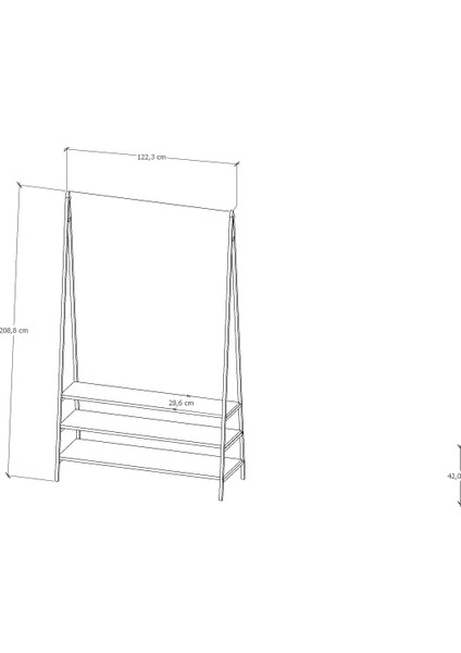 Metal Aksamlı Ahşap Desenli Portmanto modelleri