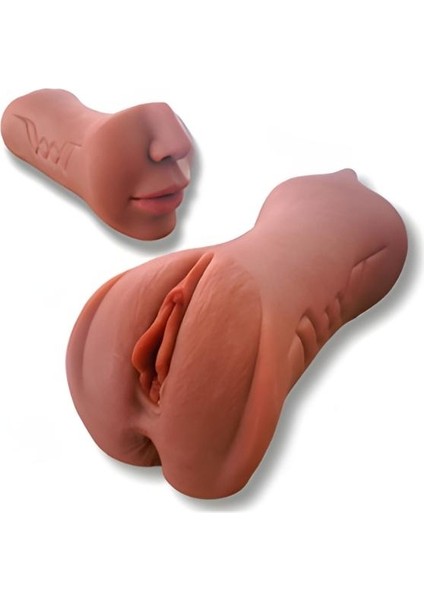 3 Girişli Vajina Anal Oral Mastürbatör