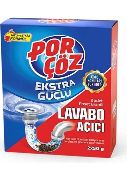 2X50 gr Lavabo Açıcı Granül