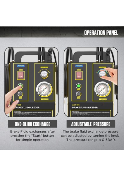 AST605 Fren Hidrolik Yağı Değiştirme Cihazı modelleri