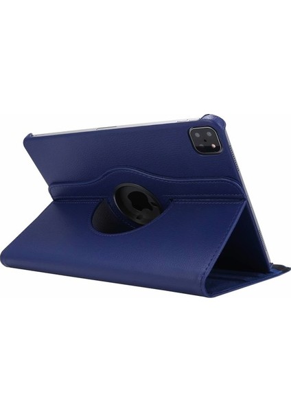 Apple iPad Pro 11 2021 3.nesil M1 Çipli Kılıf Yatay ve Dikey Standlı Dönerli Deri Kılıf (Model A2377,A2459/01)