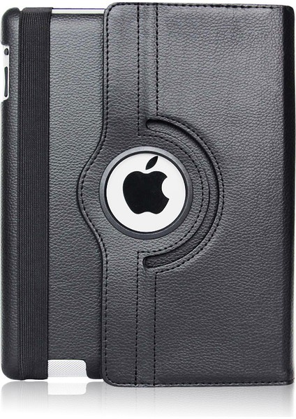 Apple iPad Mini 2 Kılıf Yatay ve Dikey Standlı Dönerli Deri Kılıf (Model A1489,A1490)