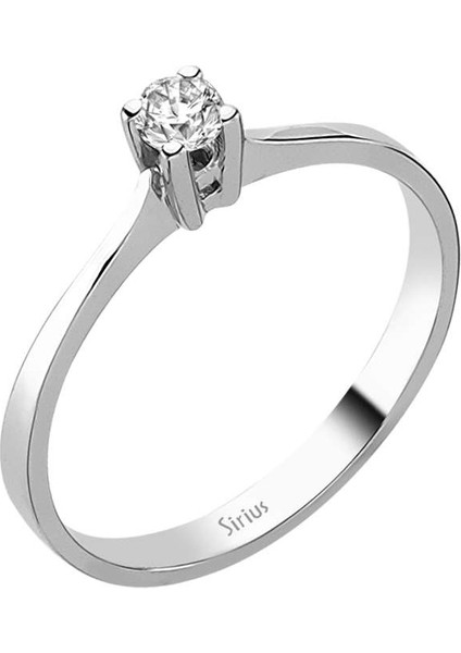 0,14 Karat Pırlanta Tektaş Yüzük 0415R0116