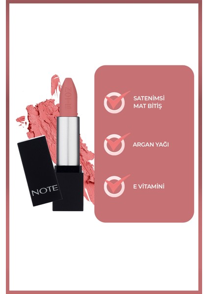 Mattever Ruj Mat ve Kalıcı Etkili 05 Rose Delights - Pembe