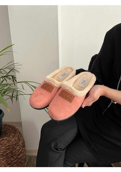 Ucc Önü Kapalı Yünlü Ev Terliği Çeyiz Bohça Hediyelik Günlük