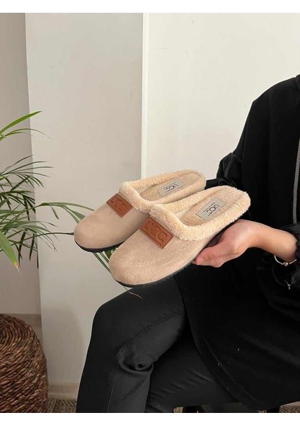 Ucc Önü Kapalı Yünlü Ev Terliği Çeyiz Bohça Hediyelik Günlük