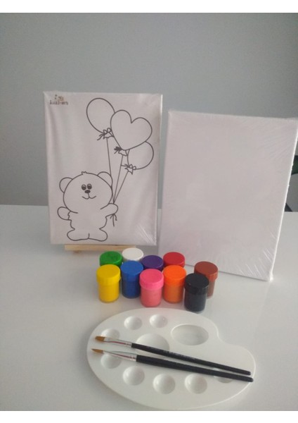 Çocuk Tuval 24 x 18 cm Boyama Etkinlik Seti fiyatları