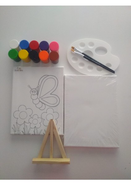 Çocuk Tuval 24 x 18 cm Boyama Etkinlik Seti